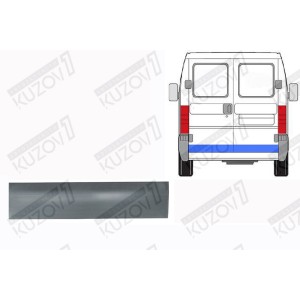 ДВЕРЬ ЗАДНЯЯ (ПРАВАЯ) НИЖНЯЯ НАРУЖНАЯ ЧАСТЬ, 20 СМ, ОРИГИНАЛ, 0.8 ММ, ПОЛЬША