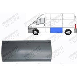 ПОРОГ (ЛЕВЫЙ) ЗА ВОДИТЕЛЬСКОЙ ДВЕРЬЮ, 60 СМ, ОРИГИНАЛ, 0.8 ММ, ПОЛЬША - фото