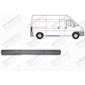 ПОРОГ (ПРАВЫЙ) ПОД БОКОВОЙ СДВИЖНОЙ ДВЕРИ, ОРИГИНАЛ, 1.0 ММ, ДАНИЯ