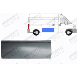 ДВЕРЬ БОКОВАЯ РАЗДВИЖНАЯ, НИЖНЯЯ НАРУЖНАЯ ЧАСТЬ, 52 СМ, ОРИГИНАЛ, 0.8 ММ, ПОЛЬША