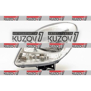 ПЕРЕДНЯЯ ФАРА (ЛЕВАЯ) ХРОМ, С БЕЛЫМ ПОВОРОТОМ, TYC - фото