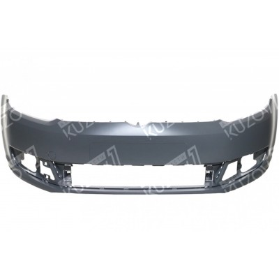 Бампер передний (серый) С Отв. Противотуманных Фар TYG для Volkswagen CADDY - фото