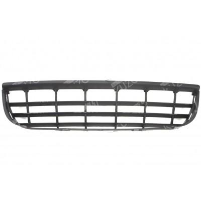 Решетка в бампер (центральная) 4 Полосы TYG для Volkswagen GOLF 5 2003-2009 - фото