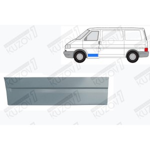 ДВЕРЬ ПЕРЕДНЯЯ (ЛЕВАЯ) НИЖНЯЯ НАРУЖНАЯ ЧАСТЬ, ОРИГИНАЛ, 0.8 ММ, ПОЛЬША