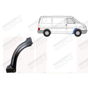 АРКА ПЕРЕДНЯЯ, ЗАДНЯЯ ЧАСТЬ, ПОД ДВЕРЬ (ПРАВАЯ) ОРИГИНАЛ, 1.0 ММ, ДАНИЯ - фото