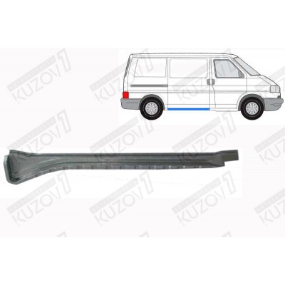 Порог (правый) Внутренний POLCAR для Volkswagen T4 1996-2003 - фото