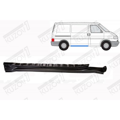 Порог (правый) Внутренний Klokkerholm для Volkswagen T4 1990-1996 - фото